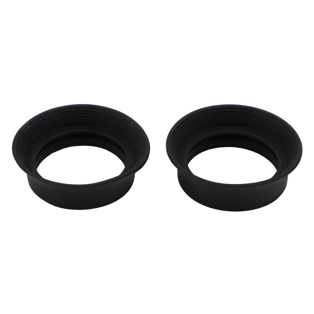 Rubber Eyecups for Microscope & Binocular Eyepiece – 2pcs Set Eyepiece Eyecup Qst black