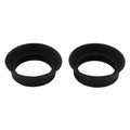 Rubber Eyecups for Microscope & Binocular Eyepiece – 2pcs Set Eyepiece Eyecup Qst black