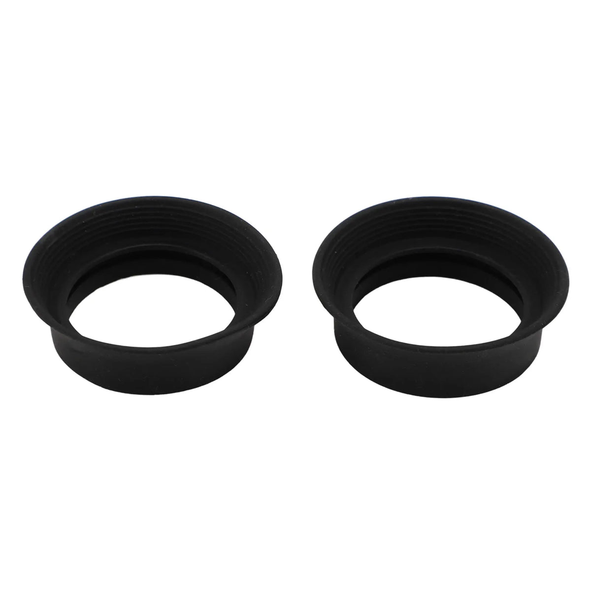 Rubber Eyecups for Microscope & Binocular Eyepiece – 2pcs Set Eyepiece Eyecup Qst black