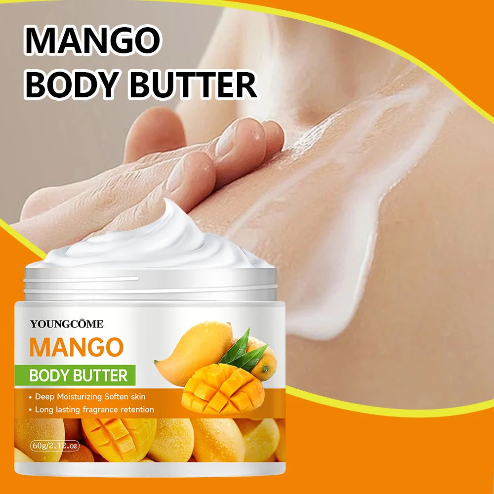 YOUNGCOME Mango Hydration Cream – Nourishing Shea Butter Moisturizer Face & Body Cream Qst