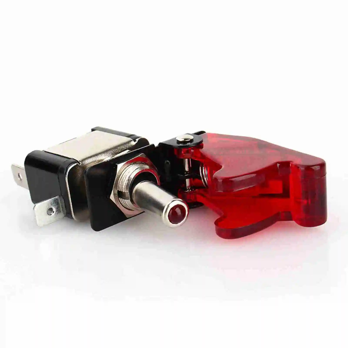 12V 20A SPST Car Rocker Toggle Switch – Red LED Cover Car Rocker Switch Qme