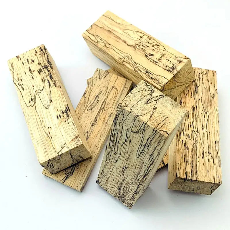 Spalted Maple Wood Block – DIY Knife Handle Material 120x40x30 Wood Handle Blank Qst Default Title