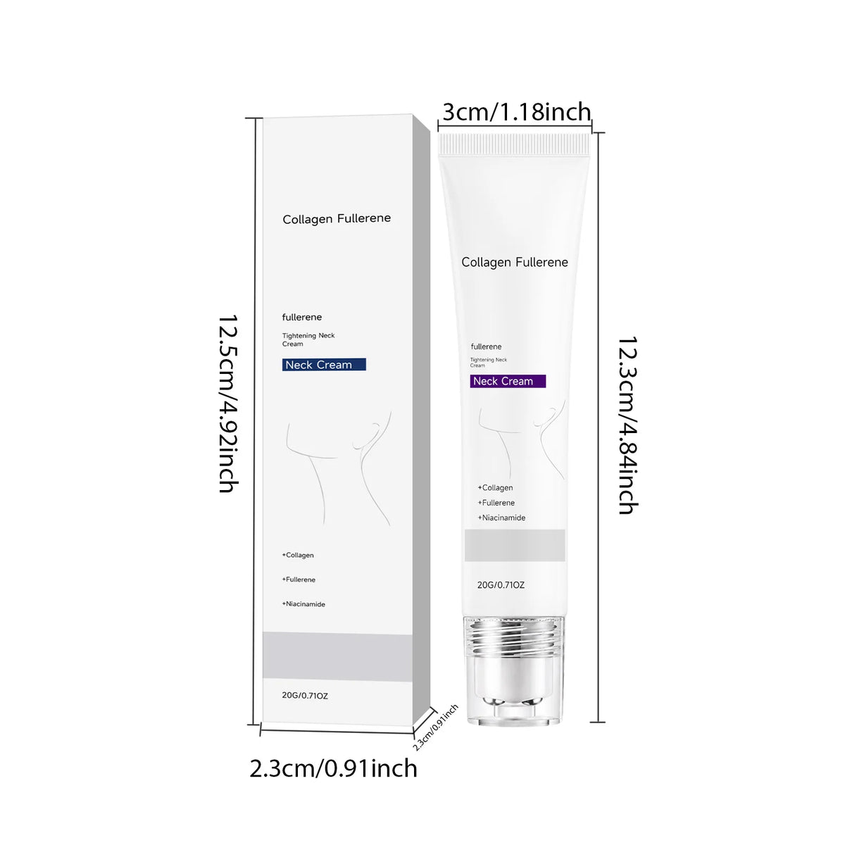 Collagen Neck Cream – Moisturizing Firming Rollerball, 20g Neck Firming Cream Qst