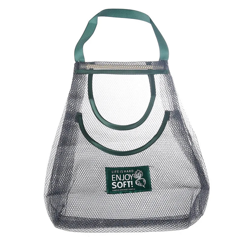 Reusable Hanging Mesh Storage Bags for Fruits & Vegetables Mesh Storage Bag Qme