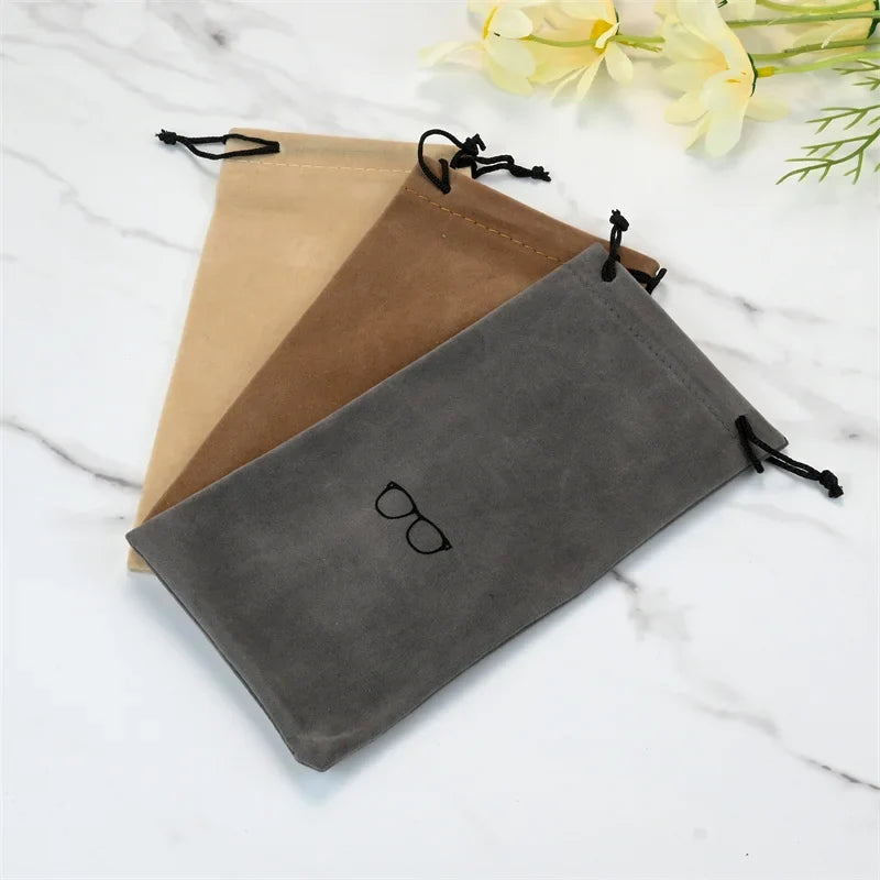 Soft Portable Glasses Case – Viscose Eyewear Pouch Bag Eyewear Pouch Case Qme