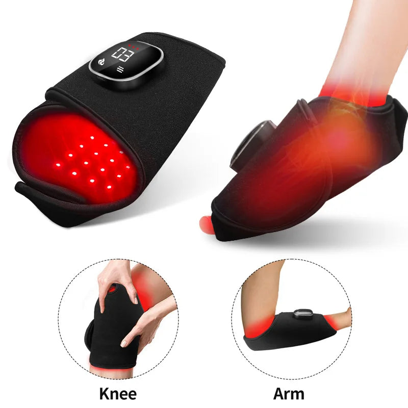Wrist & Ankle Red Light Therapy Massage Belt | 64 LEDs 660nm 850nm Red Light Therapy Belt Qst