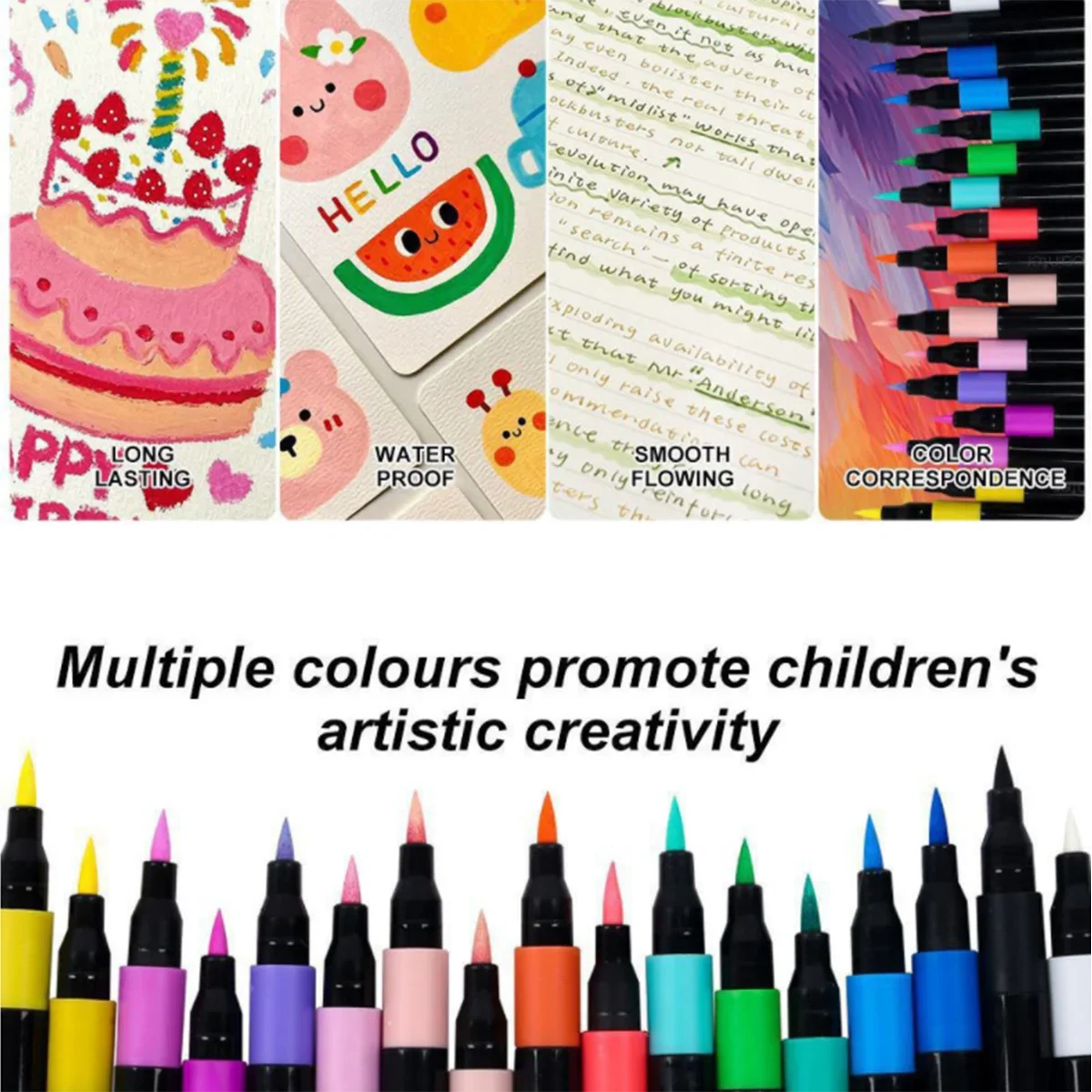 Acrylic Marker Pen Set 12–80 Colors | Waterproof Quick Dry Acrylic Marker Set Qme