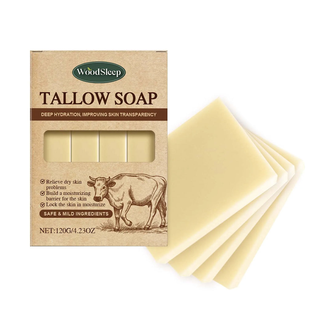 OceAura Grass-Fed Beef Tallow Soap Bar – Face & Body Natural Soap Bar Qst 1 BOX