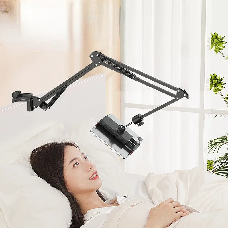 360° Long Arm Tablet & Phone Holder Stand – Bed & Desktop Tablet Phone Stand Qme