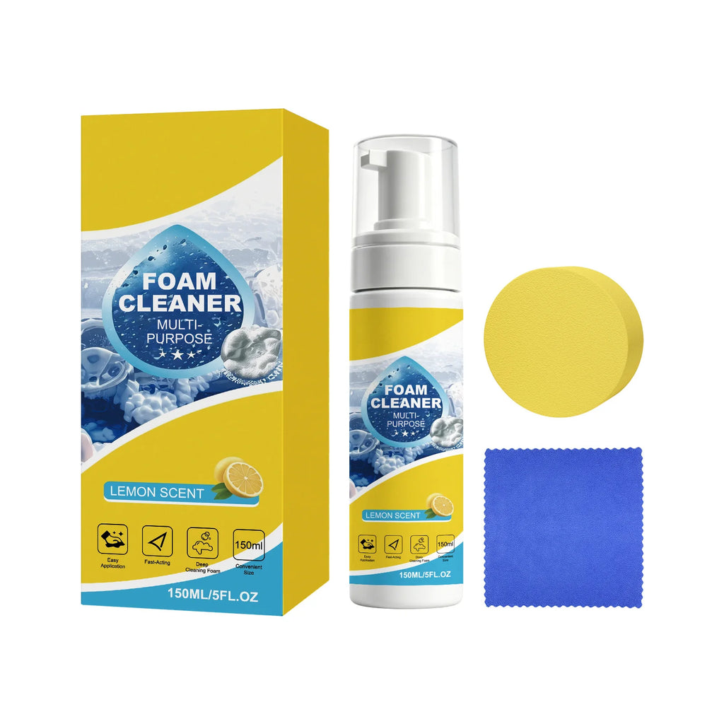 150ml Foam Bubble Car Interior Cleaner – Lemon Fragrance Car Interior Cleaner Qst 150g