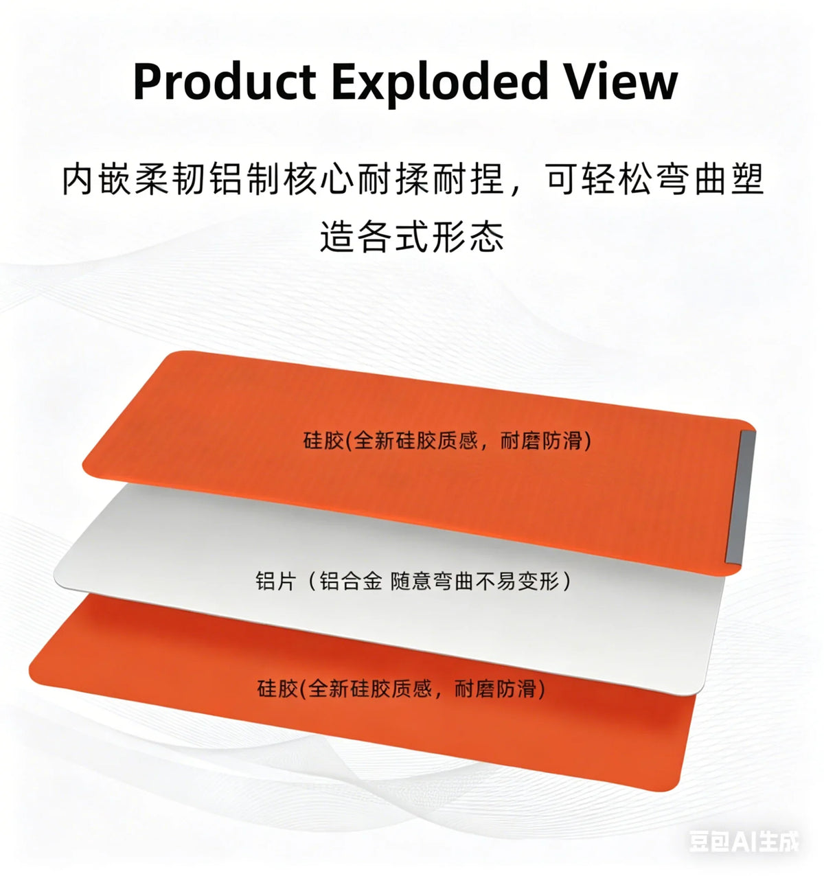 Silicone Foldable Phone Holder – Bendable Flexible Desk Stand Flexible Phone Stand Qme