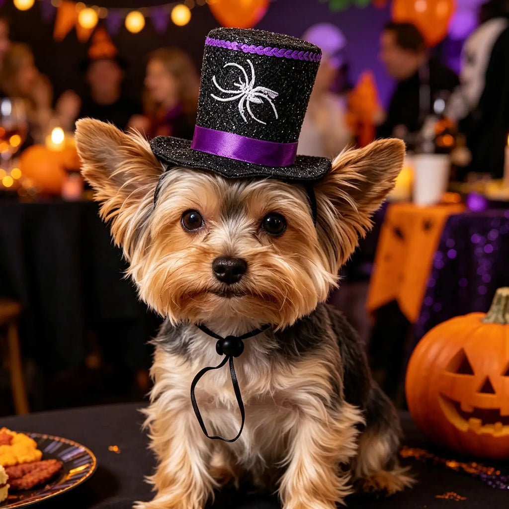 Halloween Witch Hat Spider Pet Costume for Dogs & Cats Pet Halloween Costume Qme