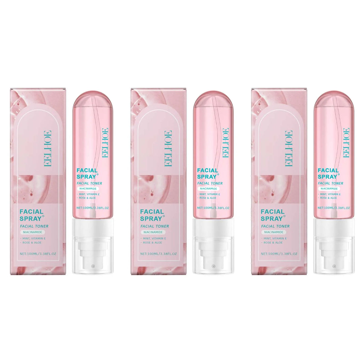 Qme Niacinamide Toner Spray – Brightening & Moisturizing Facial Toner Spray Qme 3Pcs 100ml