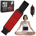 SMARTMAK Red Light Therapy Belt 140 LEDs 660nm 850nm Wrap Red Light Therapy Belt Qst Black