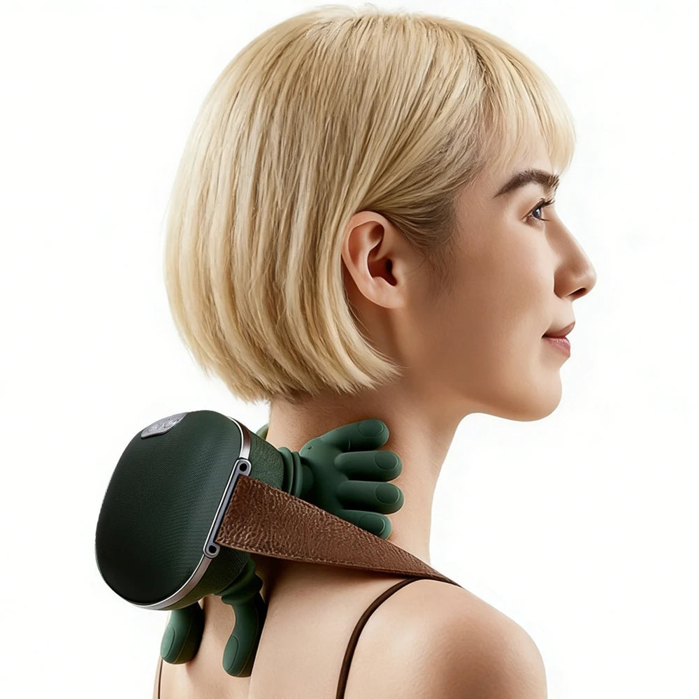 Raiuleko 4D Neck & Shoulder Kneading Massage Shawl Neck Shoulder Massager Qst