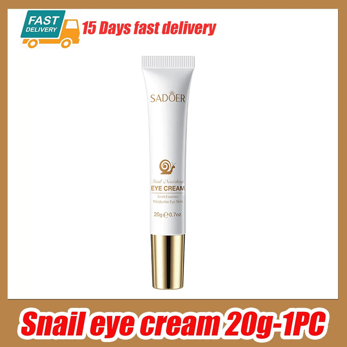 Snail Extract Eye Cream – Brightening, Firming & Moisturizing Eye Cream Qst Only 1pc-20g