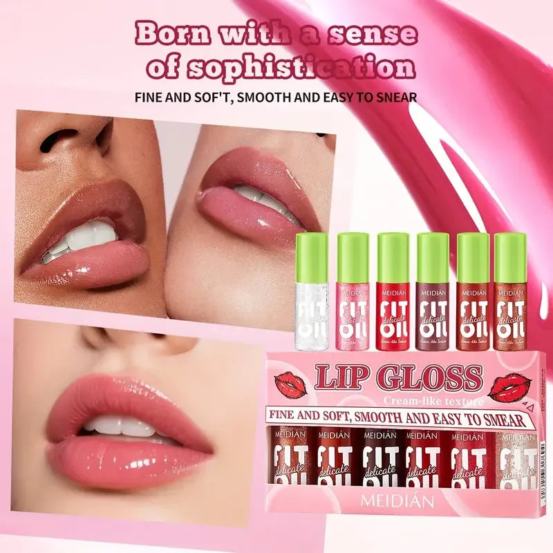 Multi-Color Lip Gloss Set – Long-Lasting, Non-Stick & Moisturizing Lip Gloss Set Qme