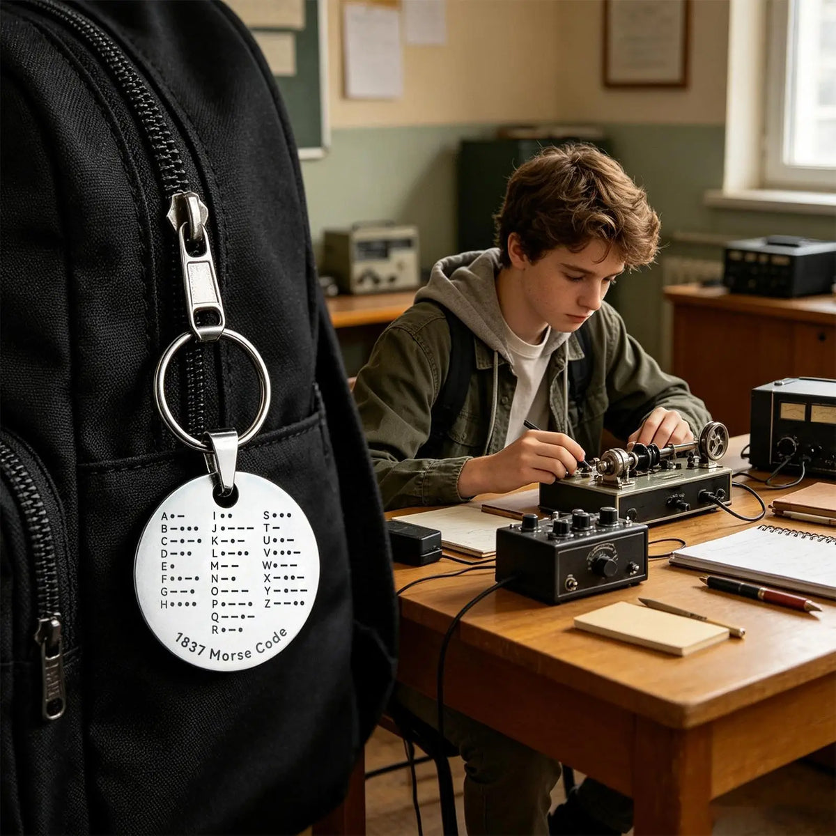Morse Code Portable Training Tool – Stainless Steel Trainer Morse Code Trainer Qme