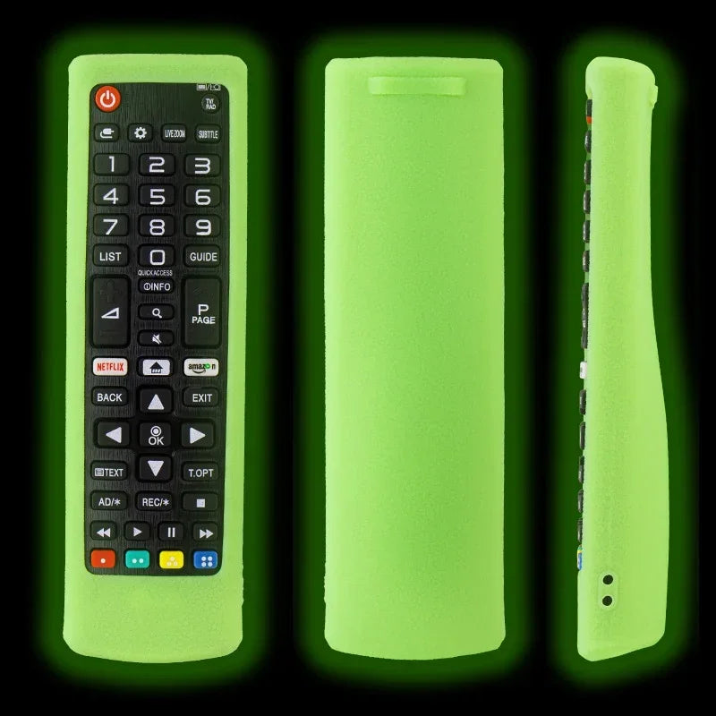 Silicone Cover for LG Remote AKB75675311 AKB75095308 – 7 Colors Remote Control Cover Qme Luminous green