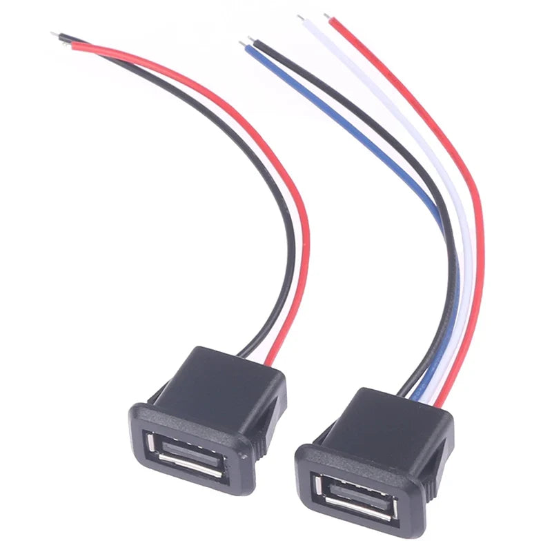 USB 2.0 Female Charging Port Connector Cable Charger USB Port Connector Qme