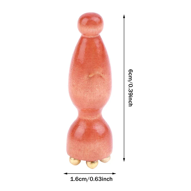 Lotus Seedpod Rosewood Alloy Facial Massage Tool Facial Massage Tool Qme 2pcs