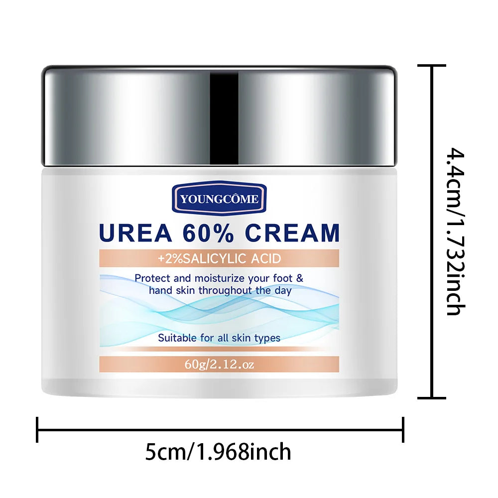 YOUNGCOME 60% Urea & 2% Salicylic Acid Foot Cream Foot Cream Qst 60g