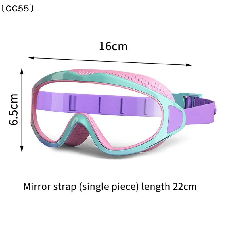 Kids Anti-Fog Wide-View Swimming Goggles – Boys & Girls Kids Swim Goggles Qst