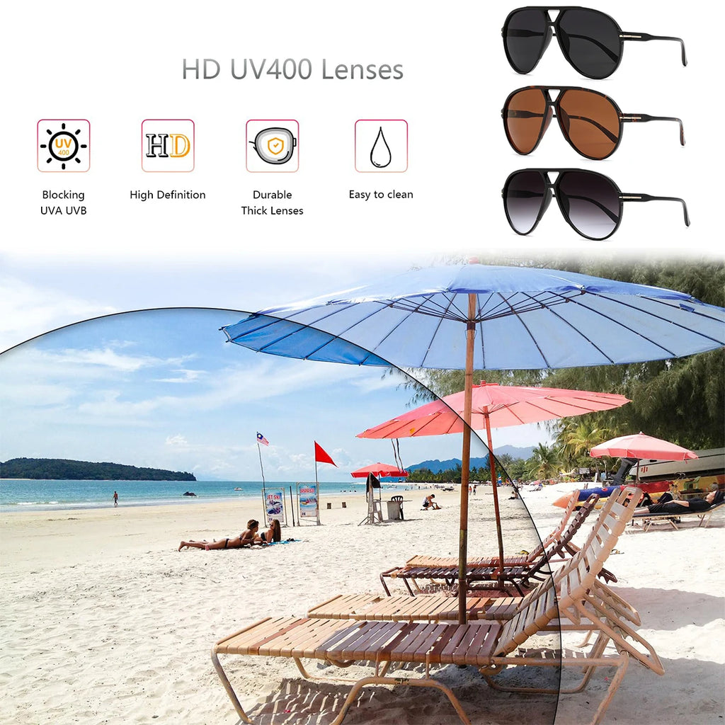VOPHA S16 Retro UV400 Sunglasses with Strap – Unisex Fashion Sunglasses Qst