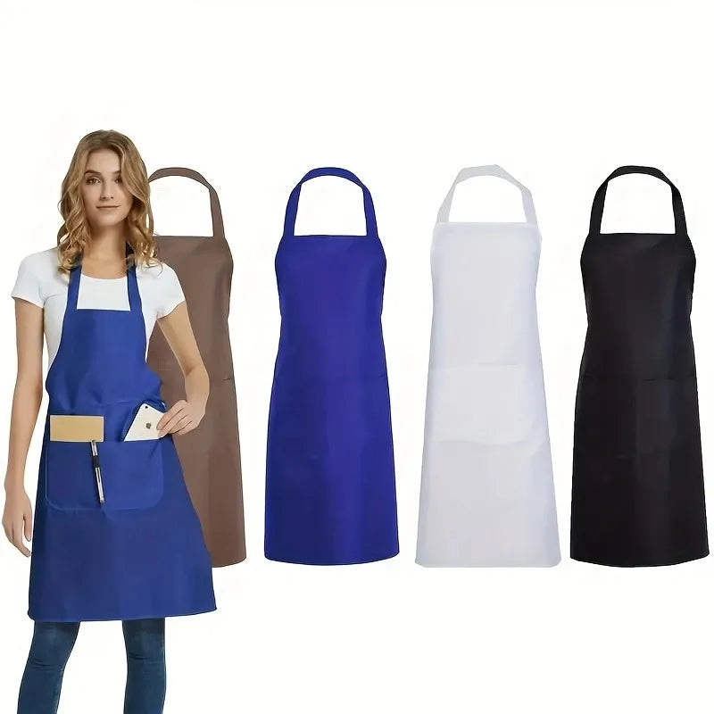 Adjustable Canvas Apron with Pockets – Chefs, Waiters & BBQ Canvas Work Apron Qme