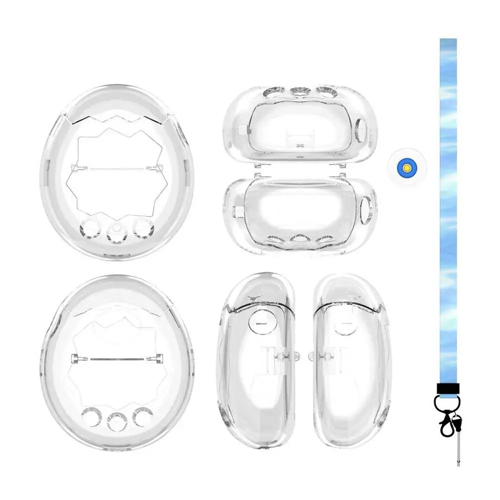Tamagotchi Paradise 360 Transparent Protective Case & Cover Tamagotchi Protective Case Qme transparent
