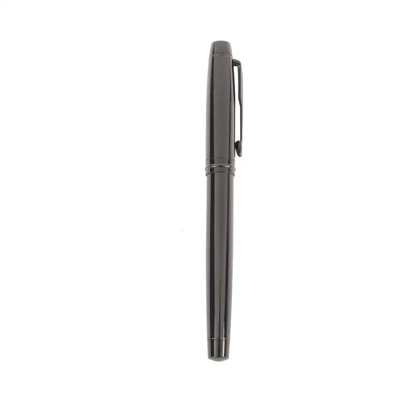 Silver Gray Metal Fountain Pen – Medium Iridium Tip Fountain Pen Qme