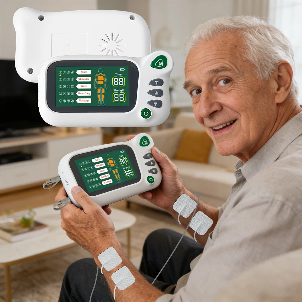 TENS EMS Muscle Stimulator – 20 Modes Rechargeable Massager TENS EMS Massager Qst