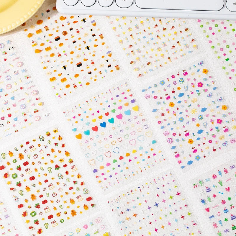 32-Sheet Cute Cartoon Sticker Book – DIY Diary & Scrapbook Sticker Book Qme