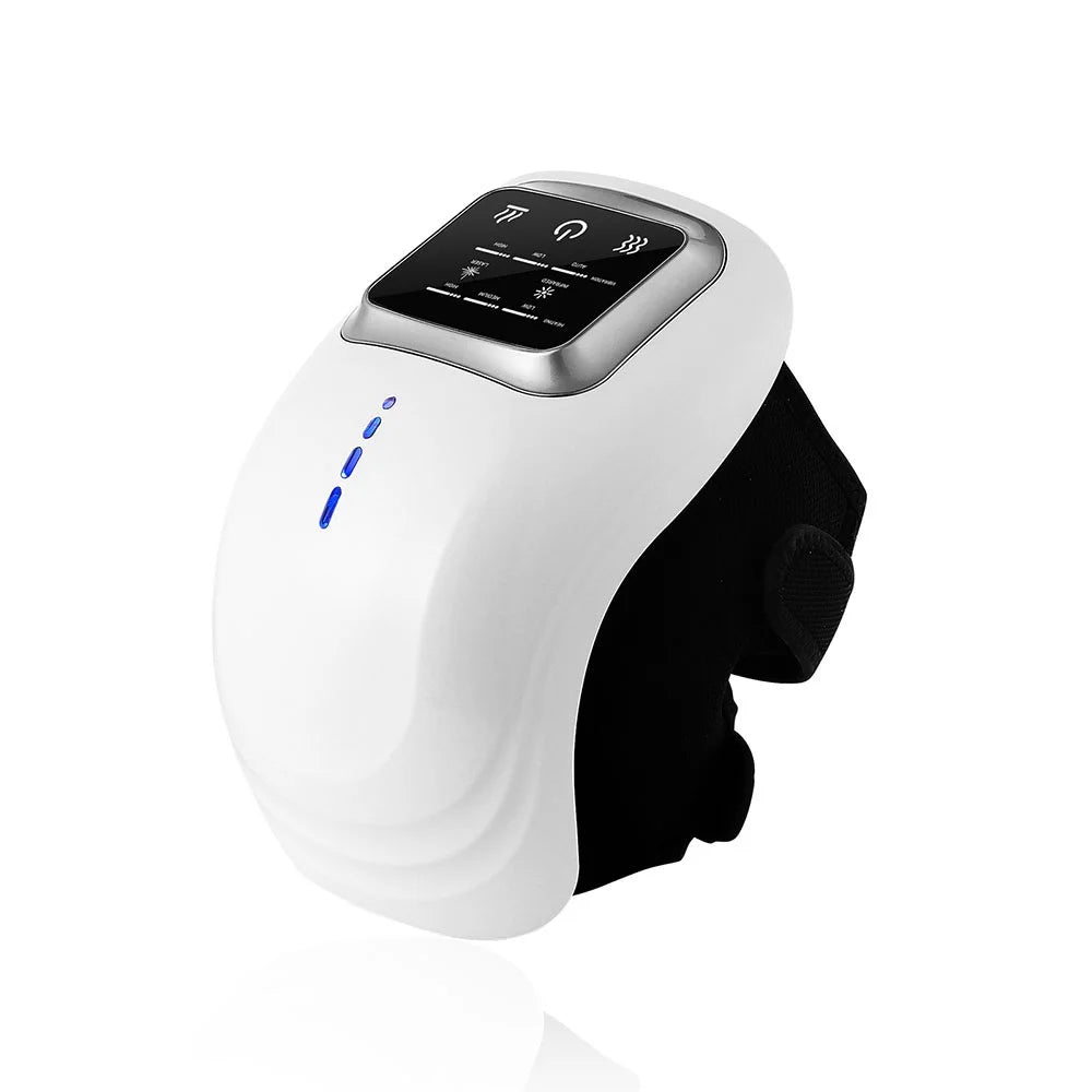 foreverlily Smart Knee Massager – Vibration & Air Pressure Electric Knee Massager Qst Silver 1