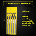 Heavy-Duty High-Carbon Steel Coarse Fitter File | Pro Grade Hand File Tool Qme 4mm 160mm 5pc
