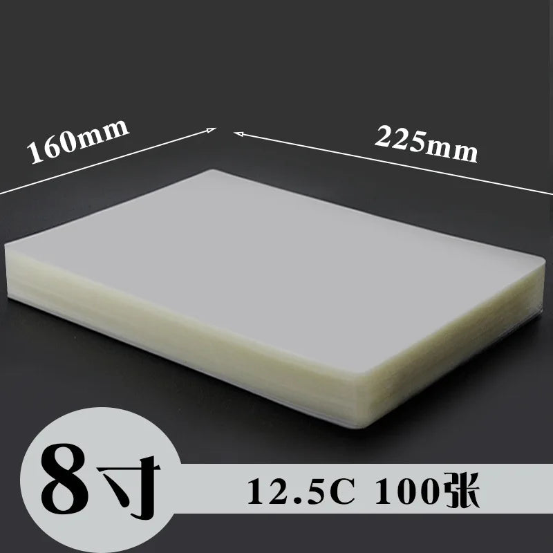 Thermal Laminating Sheets A3 A4 Clear Waterproof Film | Qme Laminating Sheets Qme A5 12.5C 160 225mm