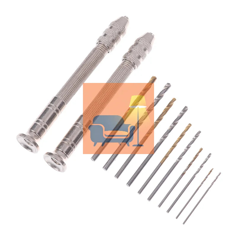 Precision Pin Vise Hand Drill with Twist Bits – Hobby DIY Pin Vise Hand Drill Qme