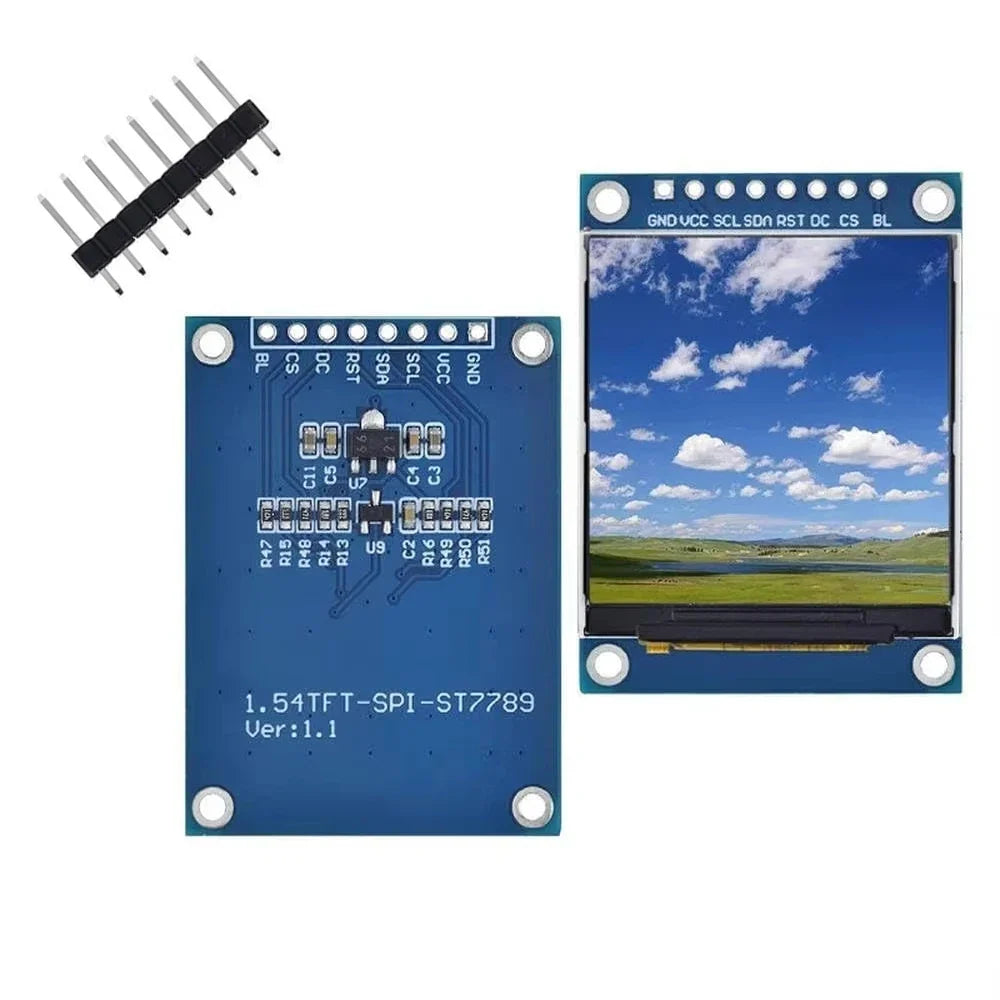 1.54" IPS TFT LCD Display Module 240x240 SPI ST7789 LCD Display Module Qme