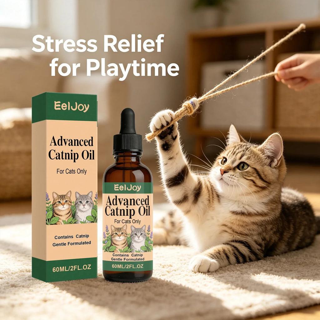 Peppermint Oil Calming Drops for Cats – Soothing Behavior Aid Cat Calming Drops Qme