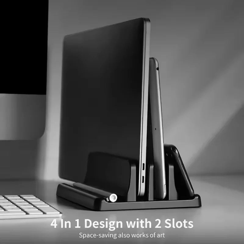 4-in-1 Portable Laptop Stand for MacBook, Tablet & Phone Laptop Stand Qst
