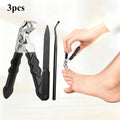 Ergonomic Nail Clippers with Debris Catcher – Stainless Steel Nail Clippers Qme ProfessionalSet-3pcs