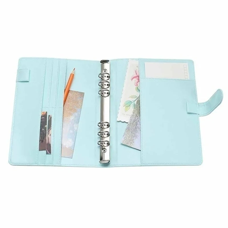 Vintage Refillable Leather Ring Binder Notebook Cover Ring Binder Notebook Qme
