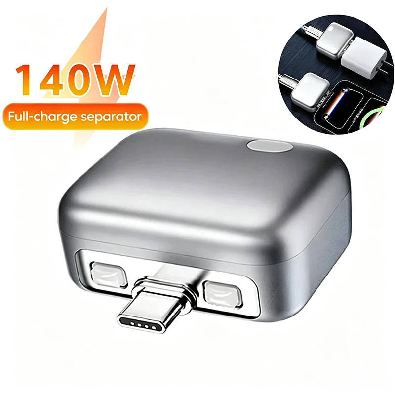 140W USB-C Smart Charge Separator – Auto Overcharge Disconnect USB-C Charge Separator Qst