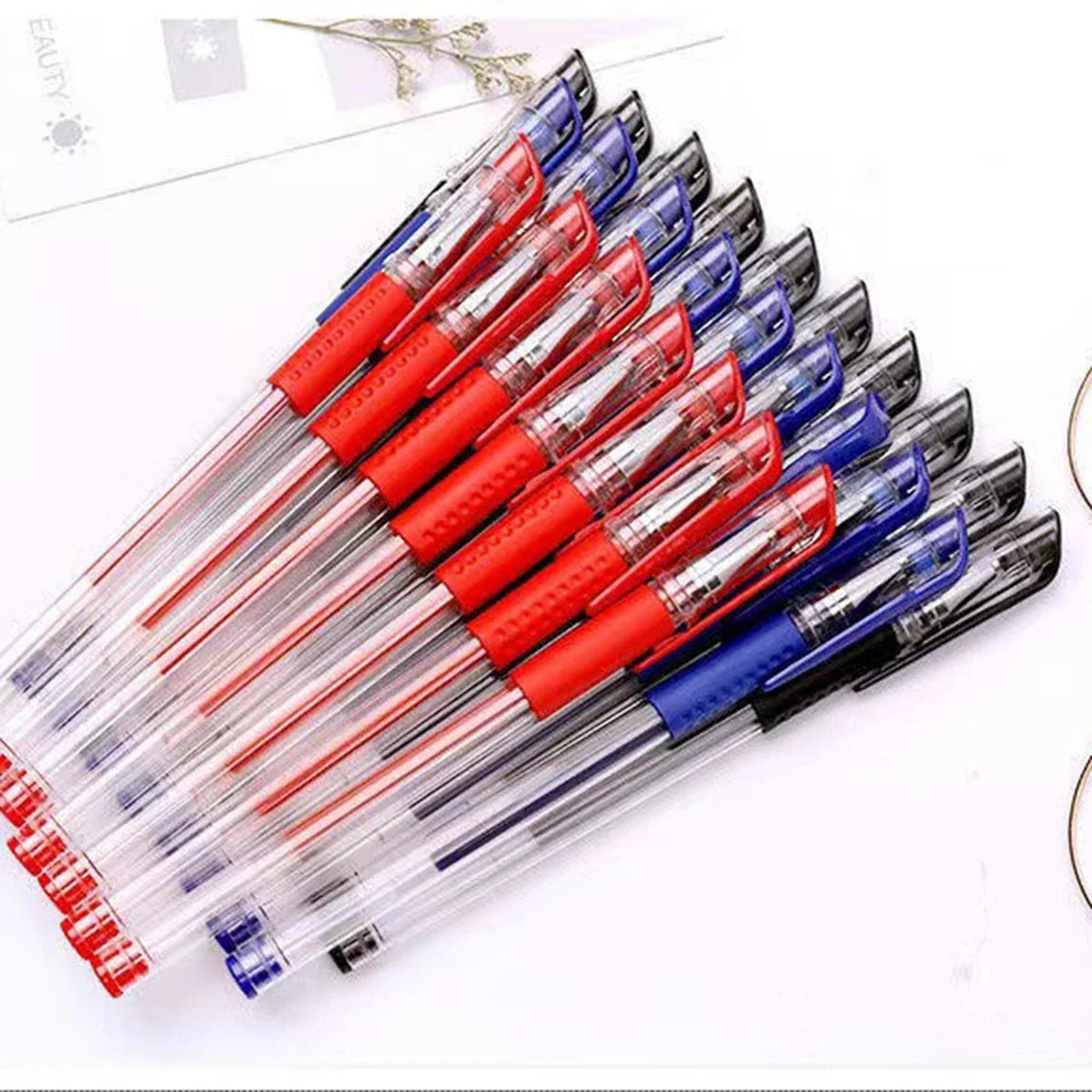 20-Pack Minimalist Gel Rollerball Pens – Smooth Writing Gel Rollerball Pens Qme
