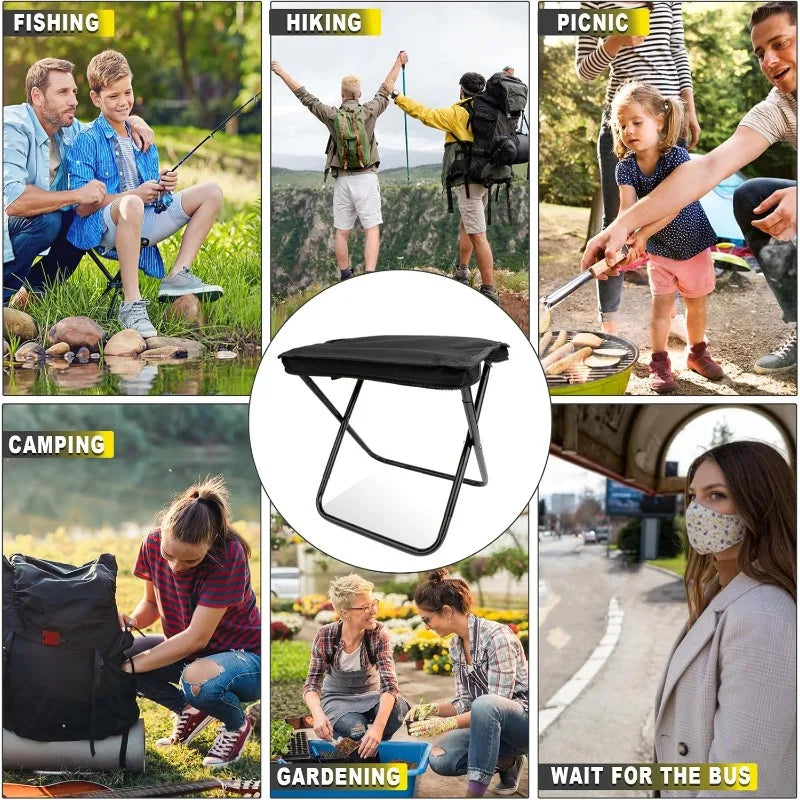 Portable Folding Camping Stool with Carry Bag | Lightweight Folding Camping Stool Qme