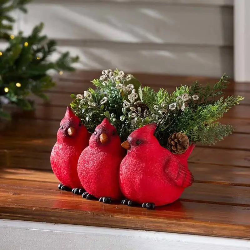 Cartoon Bird Resin Flower Pot | Succulent Planter Home Decor Decorative Resin Planter Qme