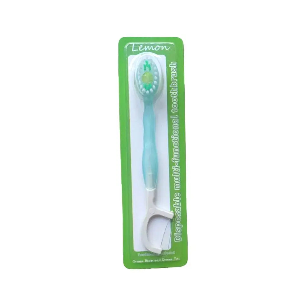 Portable Disposable Travel Toothbrush Set with Toothpaste Disposable Toothbrush Set Qme green CN