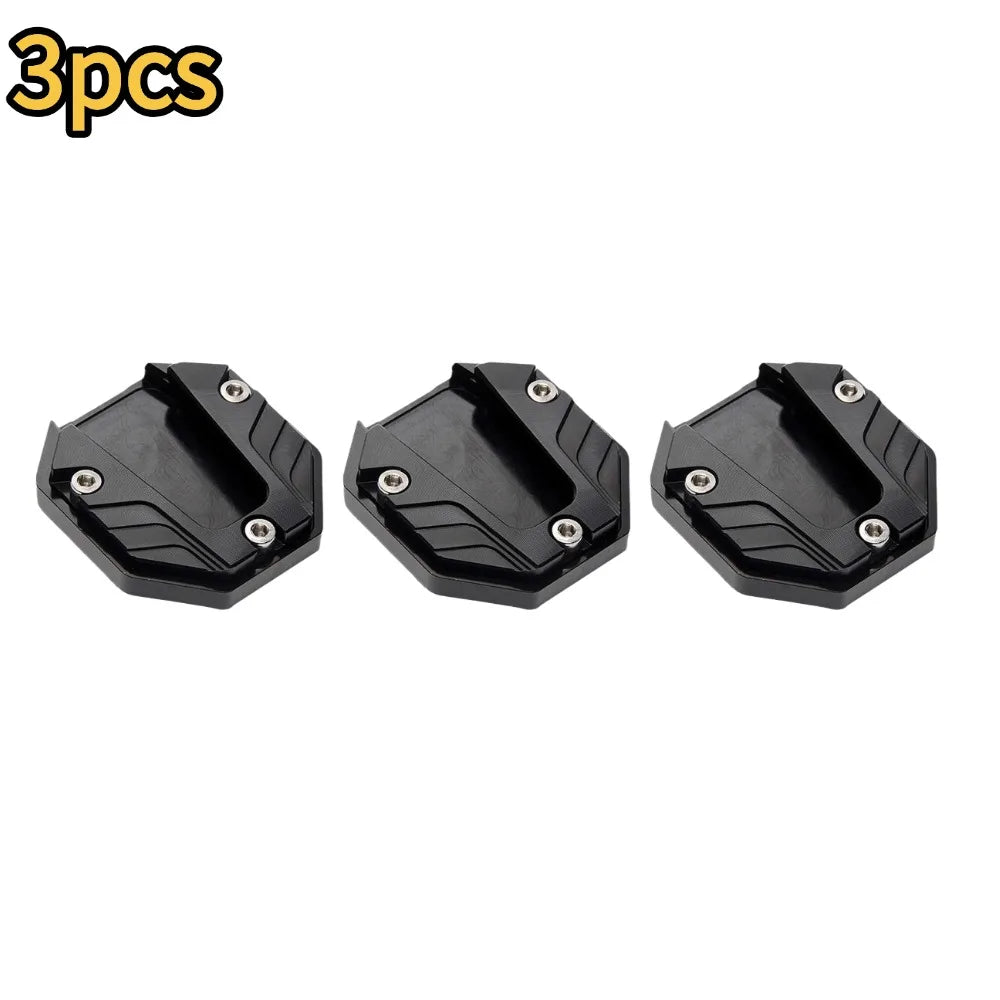 Aluminum Alloy Motorcycle Kickstand Extender Foot Side Stand Kickstand Extender Qme A-3pcs