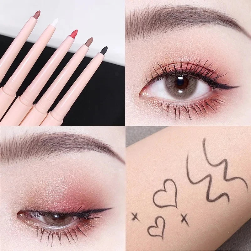 Matte Gel Eyeliner Pencil – Ultra-Fine, Long-Lasting, Quick Dry Gel Eyeliner Pencil Qme