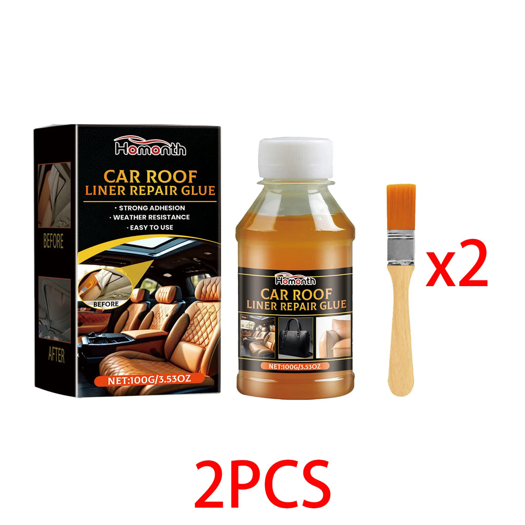 Car Headliner Repair Glue Kit – Quick-Dry Heat-Resistant Adhesive Headliner Repair Adhesive Qst 2PCS